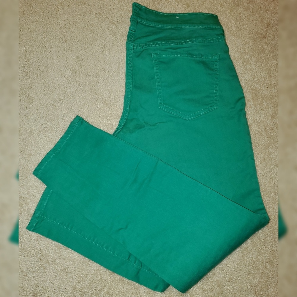 Green jeans